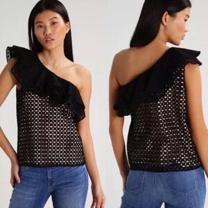 J Crew Women's One Shoulder top